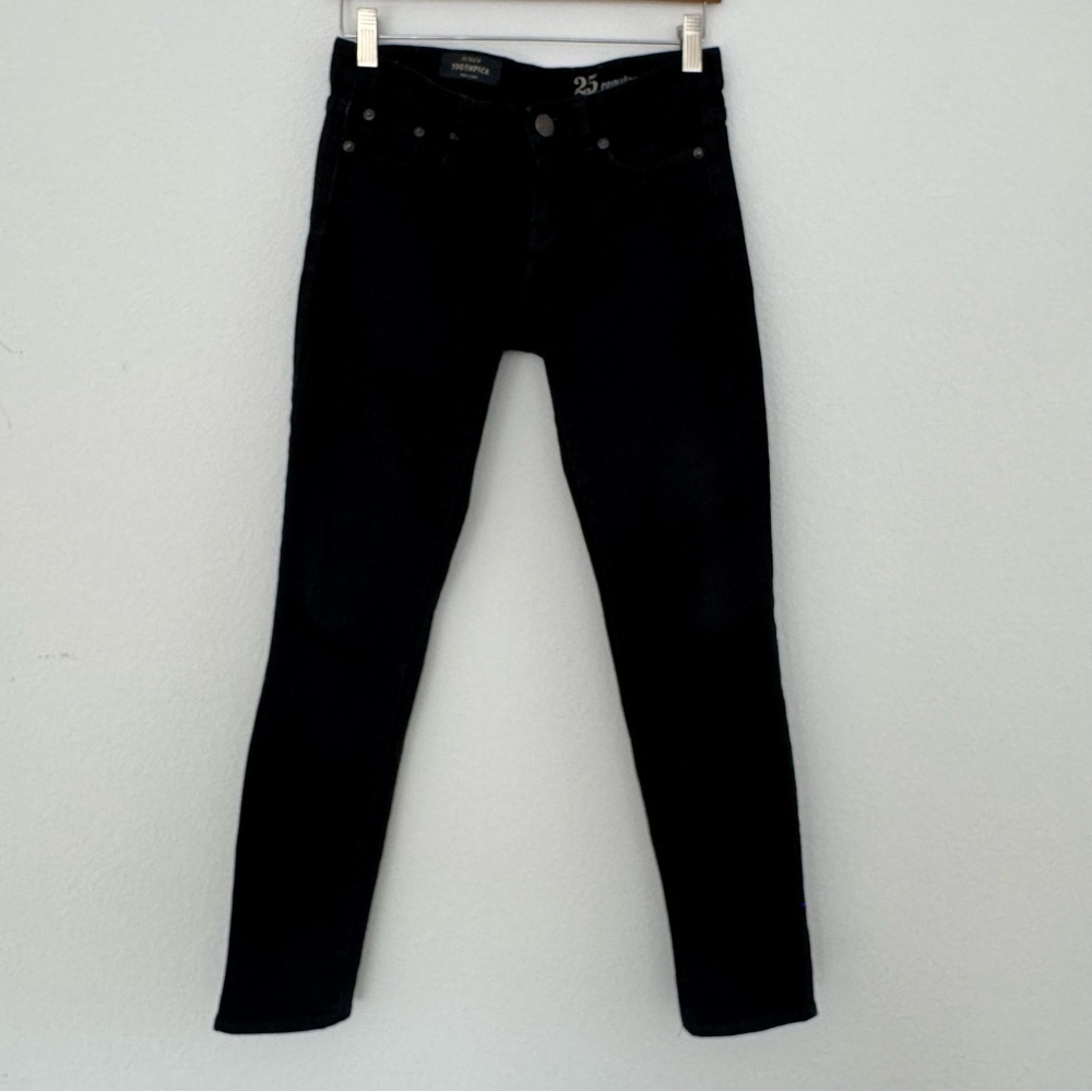 JCrew Women's Toothpick Black Jeans. Size 25